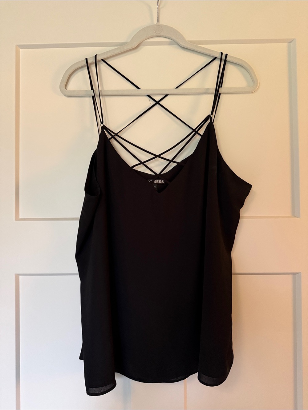 Express Black Crisscross Strappy Cami